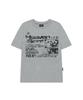 ODDSTUDIO Face Grunge Graphic Regular Fit T-Shirt - Melange Gray