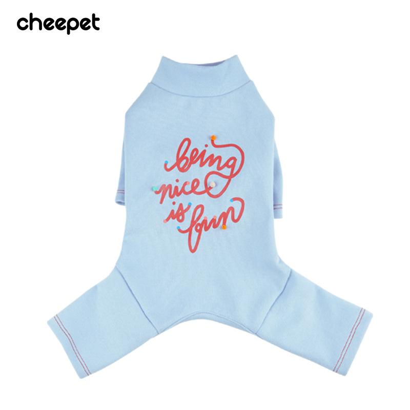 

Pet clothes Small and medium-sized dogs Bi Xiong Teddy four-legged loungewear Autumn and winter warm clothes Puppy dog clothing S