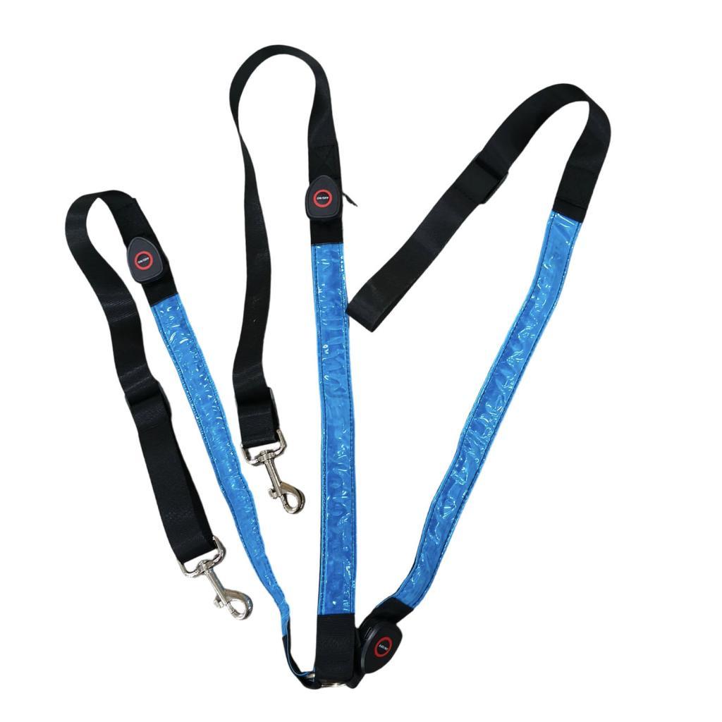 

LED Horse Harness Breastplate Nylon Webbing Night Visible Horse Riding Equipment Racing Cheval Equitation синій