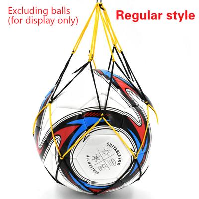 Bolsa de red de nailon para fútbol, para guardar una sola pelota, portátil, para deportes al aire libre, fútbol, baloncesto, voleibol