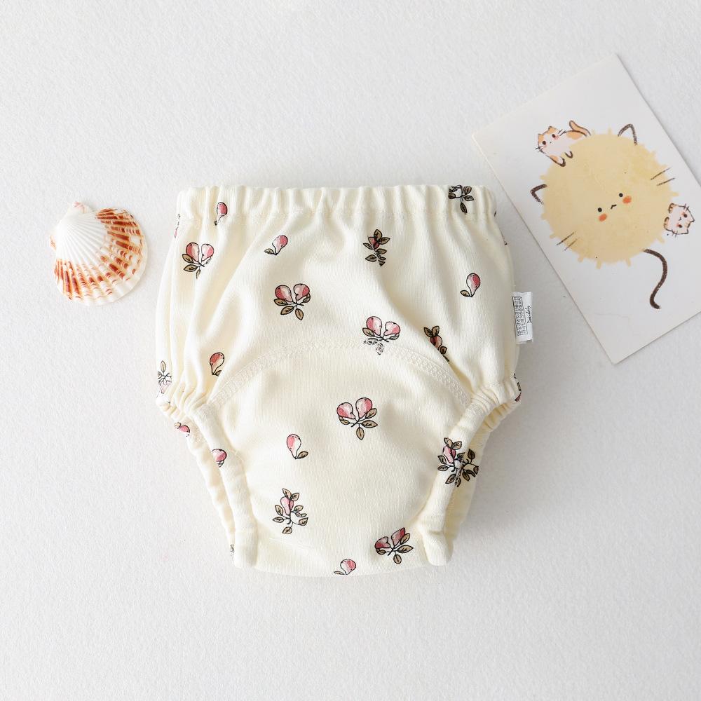 INS-style baby potty training pants, 100% cotton gauze, waterproof, leak-proof, soft, breathable,  A-class safe.