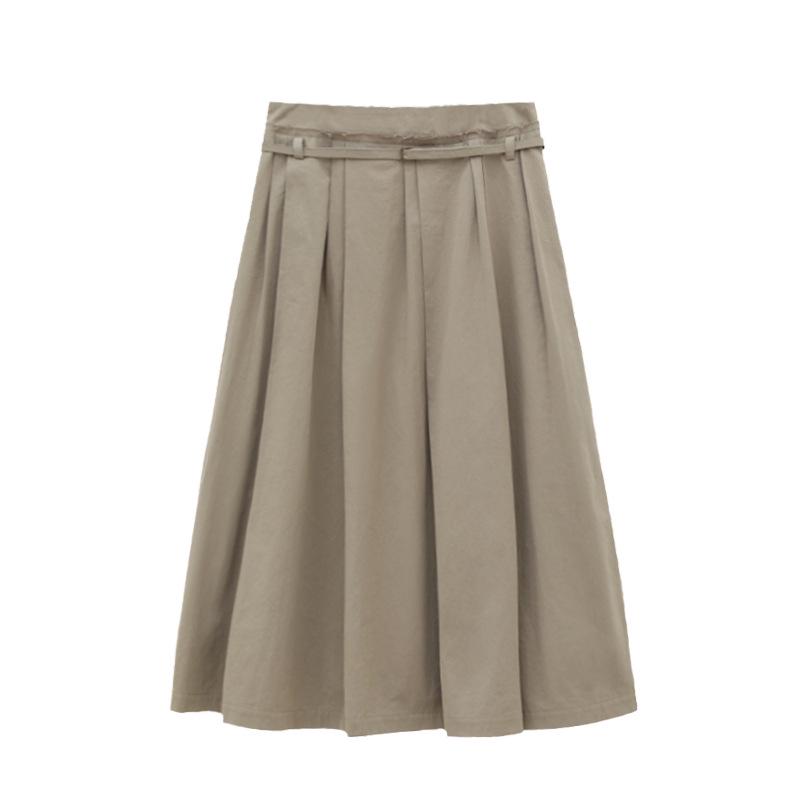 

Юбка-зонт А-силуэта плиссированная с ретро японской пряжкой Love & Nancy - Летняя коллекция 21077 M