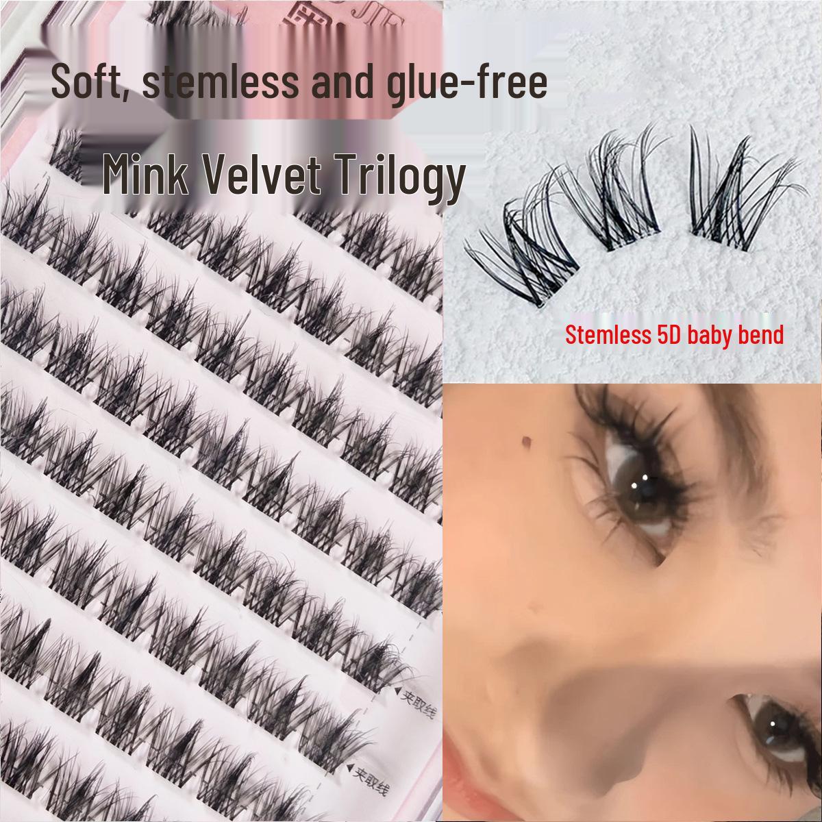 

Glue-Free Baby Curl 5D Self-Adhesive False Eyelashes - Manga Barbie Style