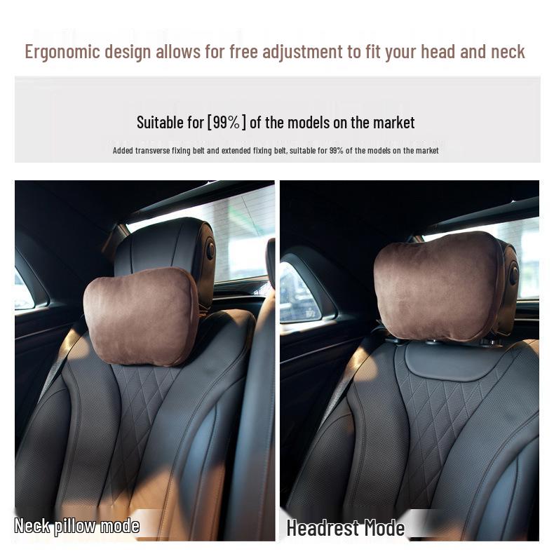 Mercedes-Benz & Maybach S-Class Suede Neck & Lumbar Support Cushions for Headrests - Drop Shipping Available