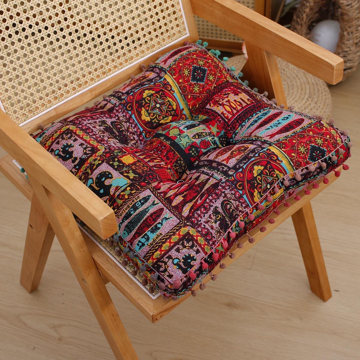 

Thickened ethnic style cushion, suitable for living room, bedroom, and home decoration 40x40cm