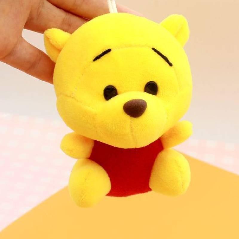 Adorable Cartoon Winnie The Pooh Keychain Plush Toy For Backpacks And Bags