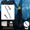 Light Sound Activated Witch Decor 2025 Halloween Motion Sensor Hand Holding Witches Chilling Spooky Figures Display Essential