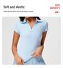 Cai Jue Women's Quick-Dry Polo Shirt - Short Sleeve, Cool Turn-Down Collar for Sports, Badminton, Tennis