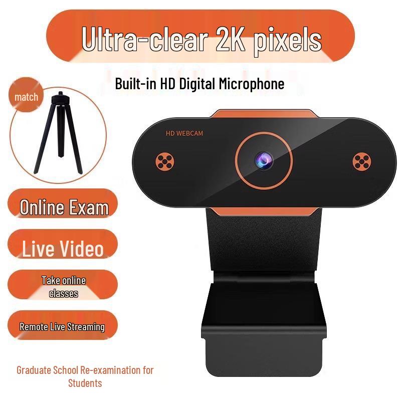 HD-Webcam mit integriertem Mikrofon für Desktop, Laptop und Live-Streaming.