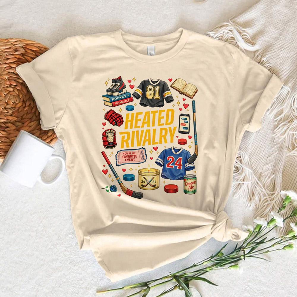 Shane Hollander 24 Ilya Rozanov 81 T-Shirts Film Erhitzte Rivalität Vintage Grafik-T-Shirt Unisex Damen Cartoon 2026 Sommer T-Shirt
