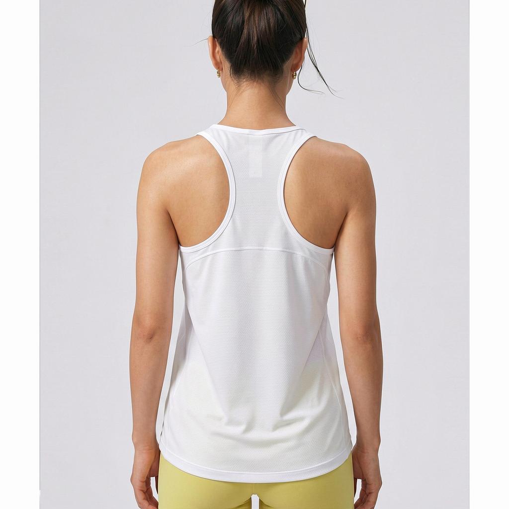 Summer Women's Plus-size Sleeveless Cover-up Tank Top, Quick-drying, Breathable, Nude-feeling, High-elasticity Fitness Yoga Wear