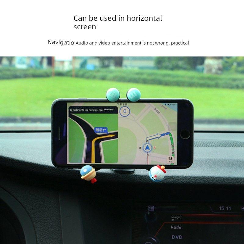 Car Car Phone Holder Dashboard Paste Air Outlet Female Cute Cartoon Car Navigation Fixed Support Frame