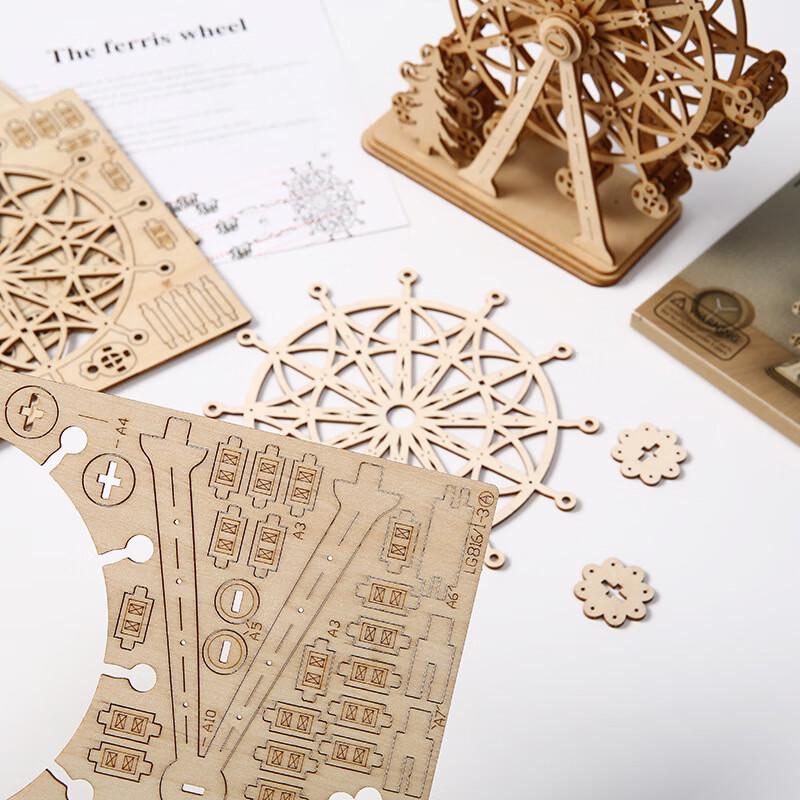 3D Wooden Ferris Wheel Puzzle