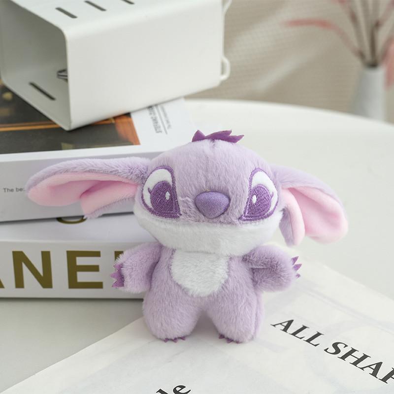 Adorable Cartoon Plush Keychain Stitch Backpack Accessory Cute Couple Birthday Gift Pink