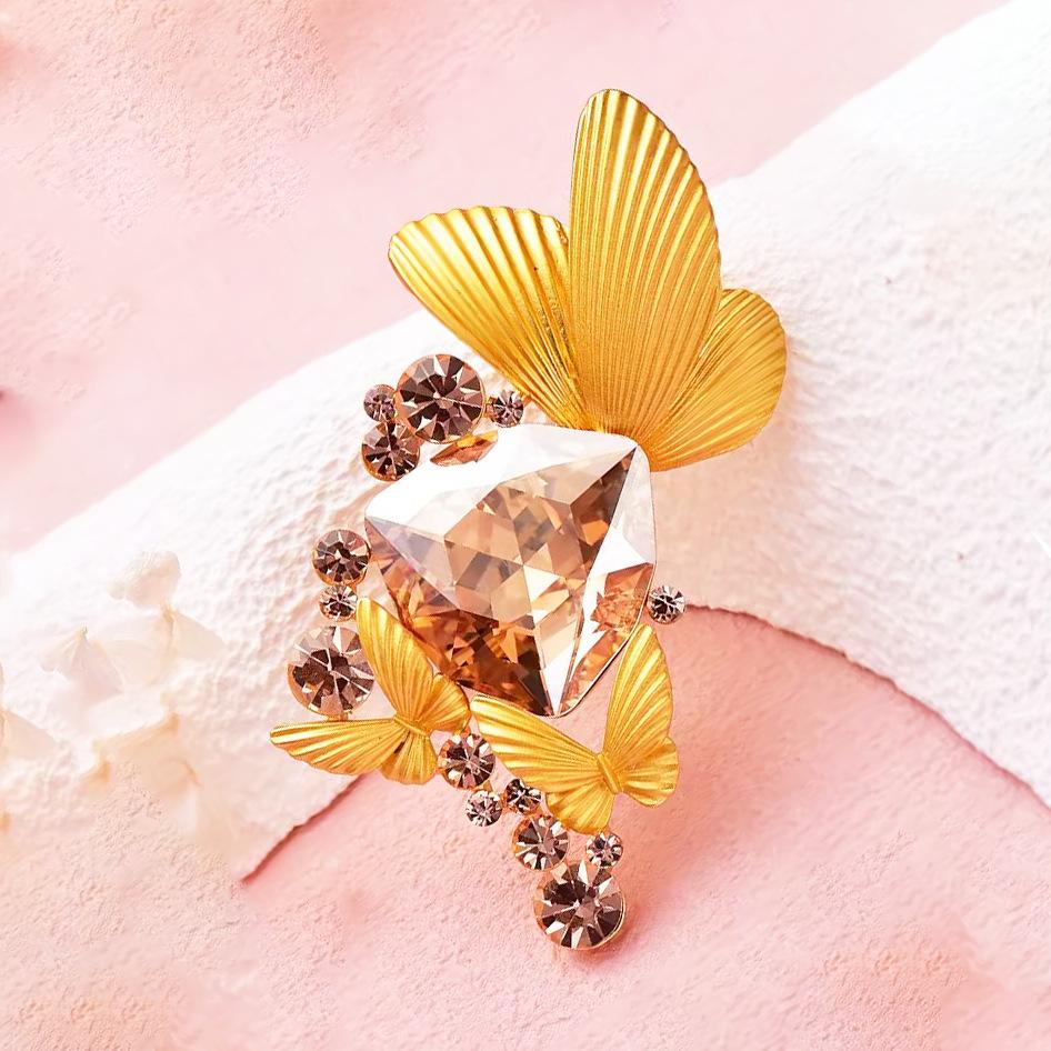 Преувеличенная Девочка-Бабочка, Высокая Мода, Изысканная Роскошная Брошь 2*3CM