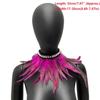 New Adjustable Faux Feather Scarf Lace-up Retro Faux Pearl Decor Costume Accessories Party