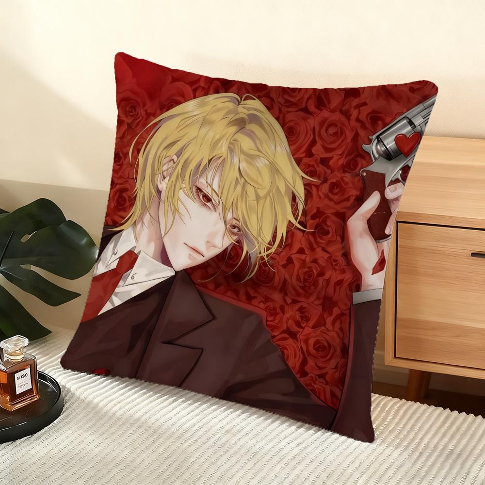 Anime M-Moriarty Der Patriot Kissenbezug Weicher Kurzer Plüsch Kissenbezug Glatte Gemütliche Textur Ästhetisches Kissenbezug Heimdekoration