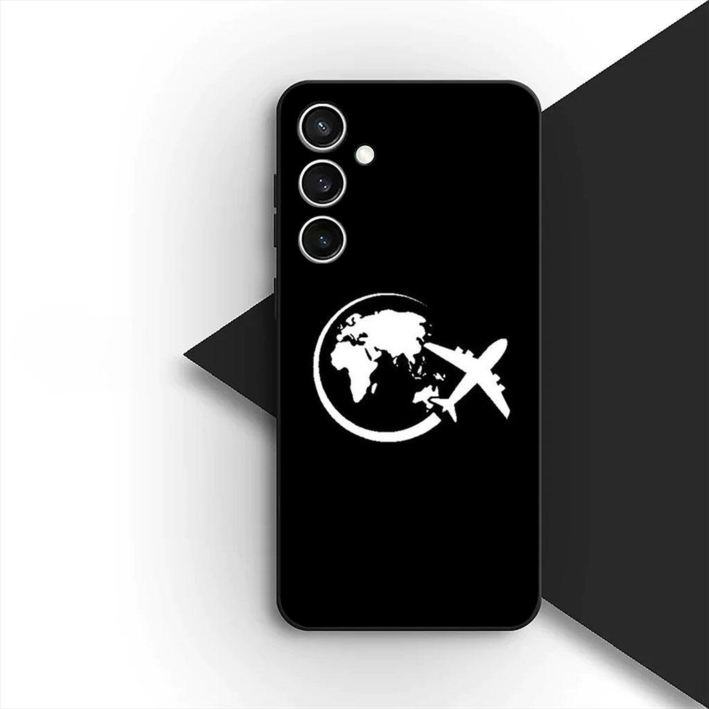 Cover for Motorola Moto G86 G57 E14 E15 G14 G34 G35 G84 G24 A54 G15 Power E22 Case Aircraft Travel Airplane Pilot Epaulette