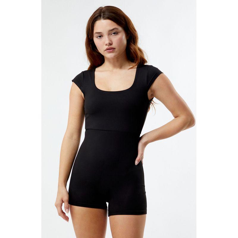 

Лос-Анджелес ПА * С19 * 80 Спорт Фитнес Открытая Спина Стретч Цельный Шорты Black/No Chest Pad Design M