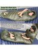Outdoor Camping, Can Stretch Hands and Legs, 90% Duck Down 1000g Filling, Ultra-light and Warm  Mummy Down Sleeping Bag