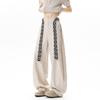 Old Money Style Retro Plaid Belt Scimitar Pants Men's and Women's Summer High-end Thin Wide-leg Pants Casual Pants