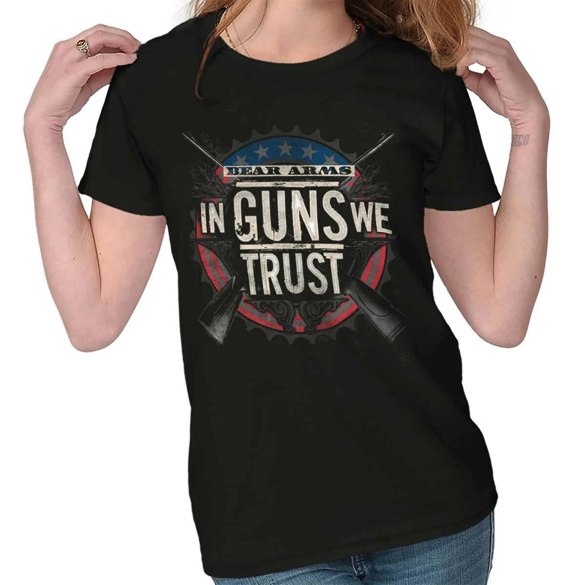 Pro Gun Rights 2nd Amendment Patriotic Gift Womens Top Junior Graphic Tee XL