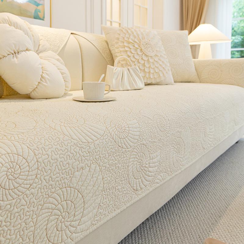 Pure Cotton Sofa Cushion Four Seasons Universal Sofa Cover Non-Slip Fabric Sofa Cushion Towel Simple Modern Sofa Cover Cloth