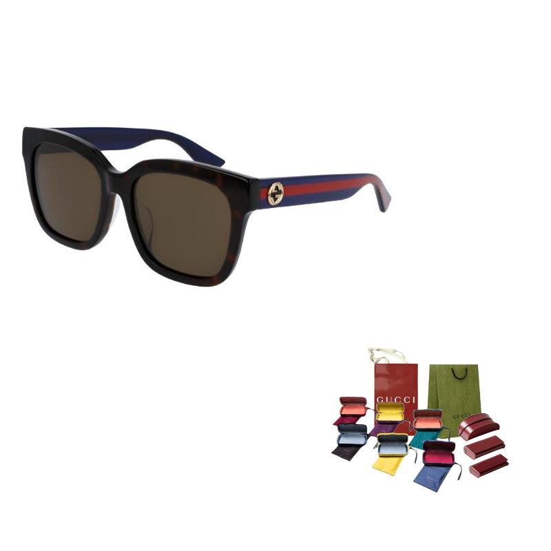 GUCCI Eyewear Double G Square frame Sunglasses (Unisex) Sunglasses GG0034S