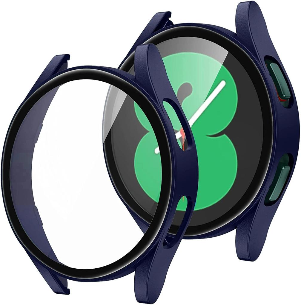Glass+Case for Samsung Galaxy Watch 5 4 40mm 44mm Accessorie PC All-around Anti-fall Bumper Cover Watch5 Watch4 Screen Protector