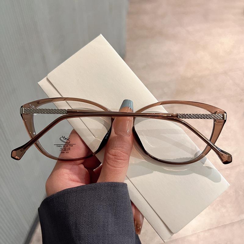 Material Eyeglass Frames For Men Cat Eye Shape Stylish Woman Eyeglasses Blue Light Blocking Glasses Frame