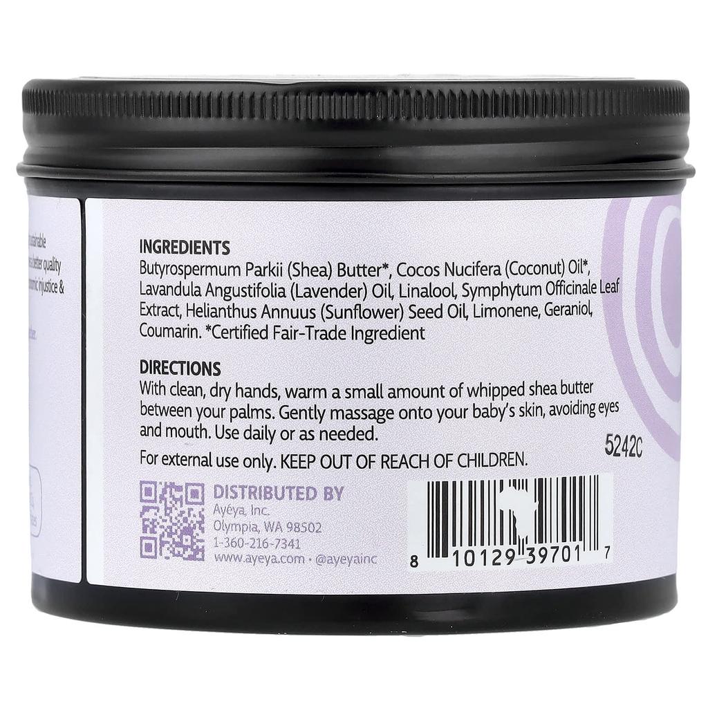 Ayeya, Baby, Whipped Body Butter, Lavender, 5 Oz (141 G)