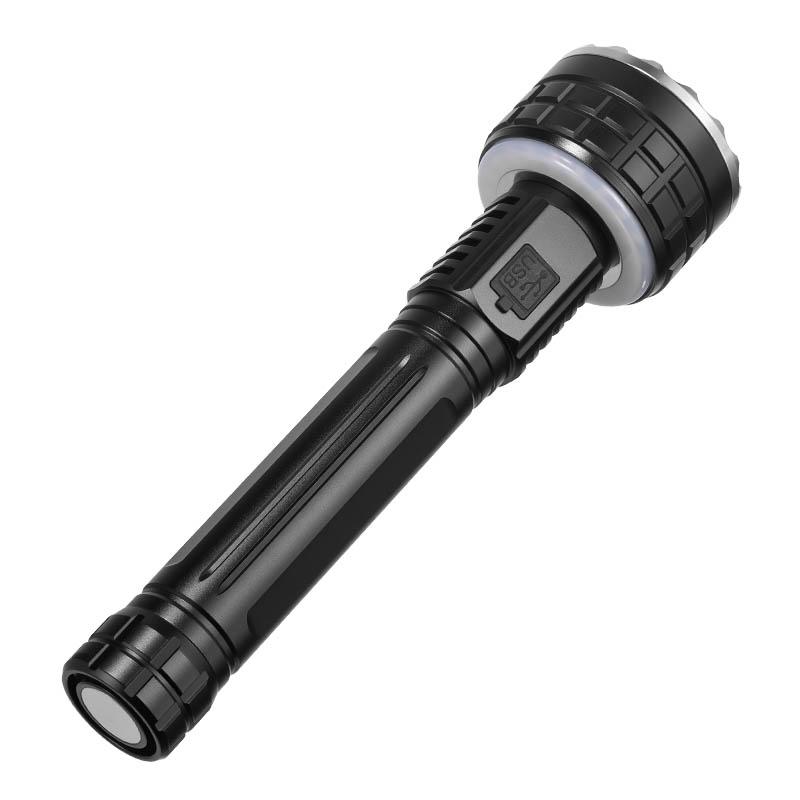 Ultra-Bright LED Rechargeable Flashlight Portable Long-Range Waterproof Emergency Handheld Torch for Outdoor Use