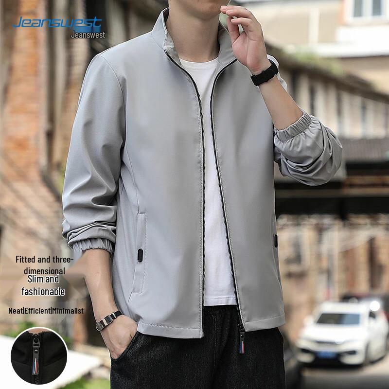 Jeanswest Men's Baseball Collar Casual Jacket