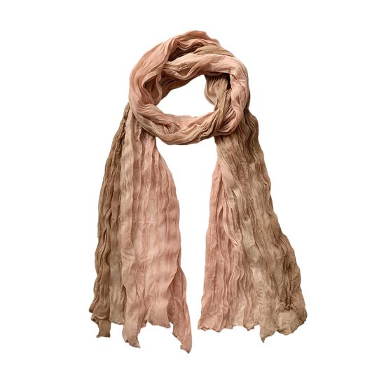 

Шарф Шаль Двухцветный Градиентный Дизайн Плиссированный Шарф Теплая Накидка на Шею Утеплитель Шеи для Холодной Погоды Модные Аксессуары K