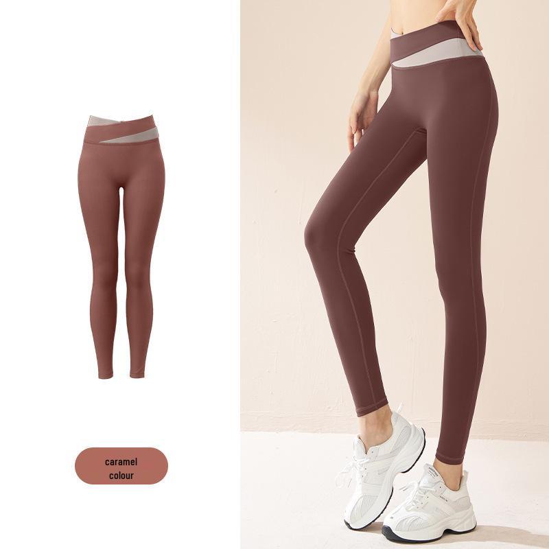 

Фиолетовые Звездные Йога-штаны с высокой талией телесного цвета - Зимняя версия: Бесшовный, Подтягивающий бедра, Эластичная ткань L