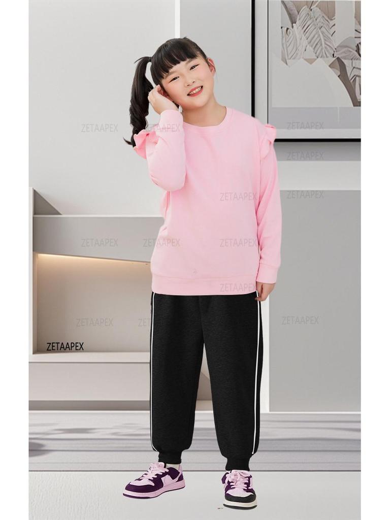 Dívčí letní jogger kalhoty volného střihu plus size