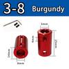 Burgundy/Sky Blue/Royal Blue Aluminum Alloy Colored Coupling Length:25mm Specification:3~10 Full Series Rigid Coupling Set Screw