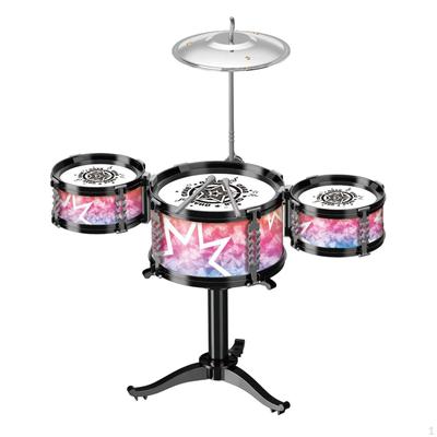Batterie pour Enfants Débutants Jouet Musical Apprentissage Précoce Sensoriel pour Performance Scénique Âges 2 3 5 6