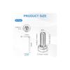 M METERXITY 50-Pack M2.5 X 6mm Socket Head Cap Screws, 304 Stainless Steel Hex Machine Bolts, Allen Socket Drive Screws, Hex Wrench Included,