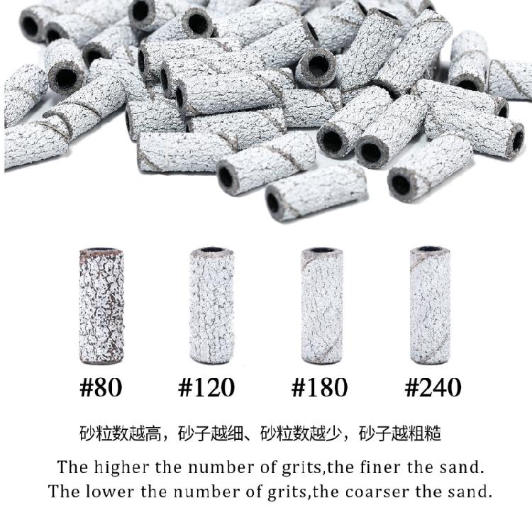 3.1mm Nail Sanding Bands Small Sanding Bands for Nail Acrylic Gel Removing