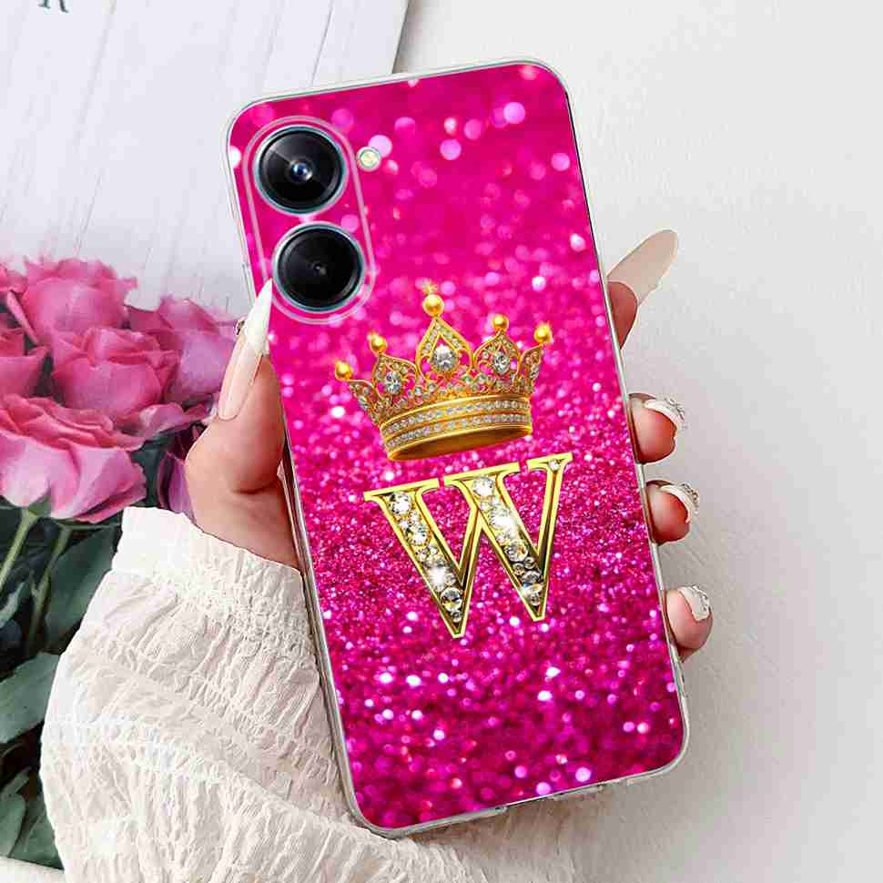 For Realme 10 Pro Case Cute Couple Letters Cover Shockproof Phone Case For Realme 10 Realme10 Pro 5G Soft Silicone Fundas