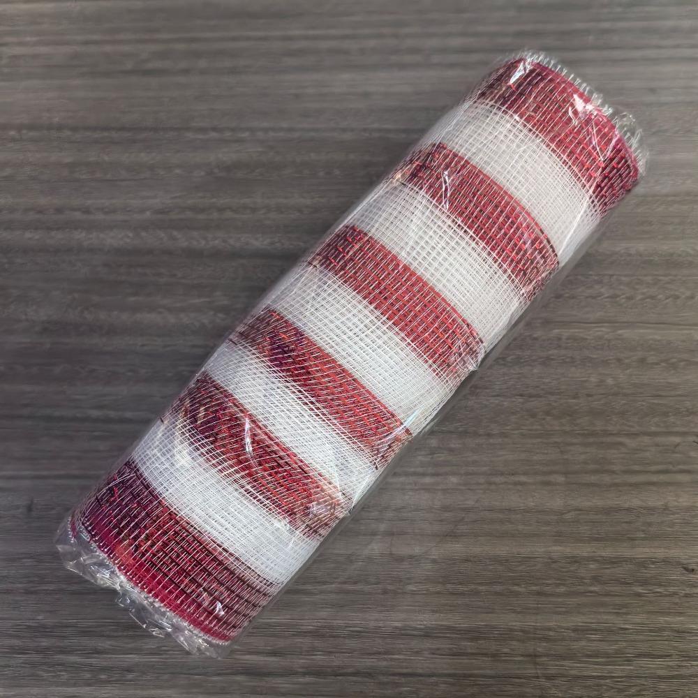 High Quality PP Christmas Decorative Ribbon 18 Colors Handmade Christmas Mesh Roll DIY Decoration Halloween Ribbon Christmas