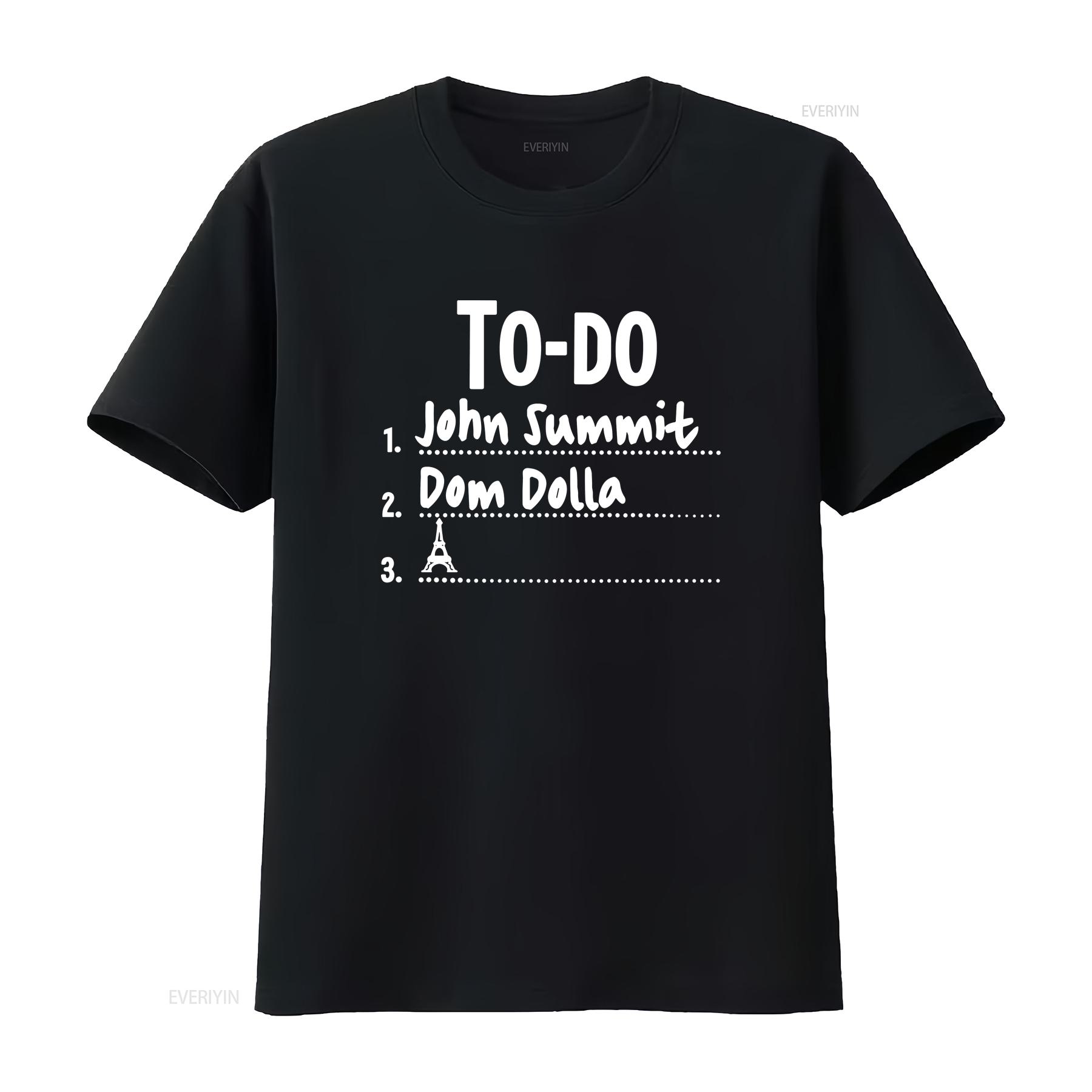 

John Summit Dom Dolla Eiffel Tower Festival T Shirt House Music vintage Washed homme fashion designer clothes Stylish 4XL