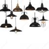 Creative Retro Simple LED American Wrought Iron Pot Chandelier Hotel Bar Restaurant Coffee Shop Decorative Lighting.