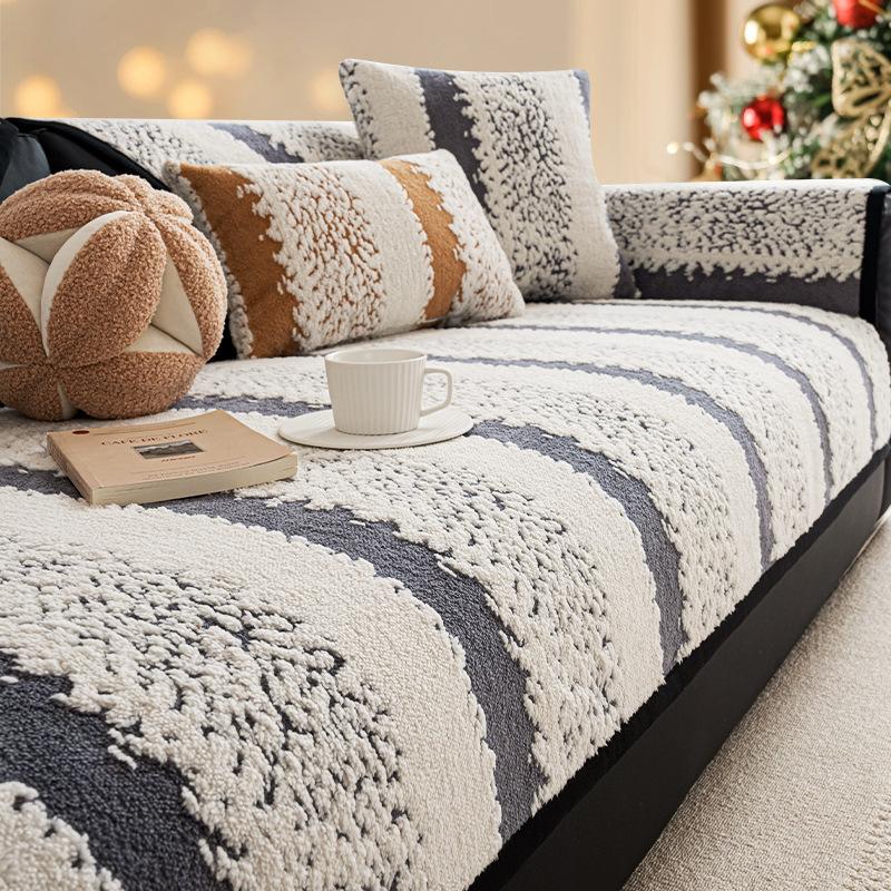 

Строго Отобранный Праздничный Красный Диванная Подушка Плюшевая Осенне-Зимняя Утолщенная Подушка для Сиденья Нескользящий Чехол Новая Атмосфера 70*180cm