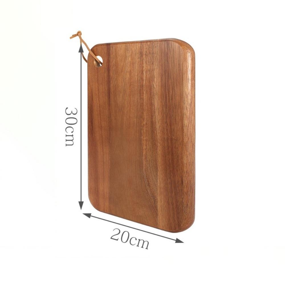 New Double-sided Use Wooden Cutting Board Portable Hanging Hole Fruit Cutting Board Durable Chopping Board Kitchen Tools