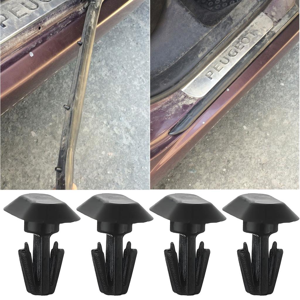 699786 Door Weatherstrip clips Side Body Moulding Strip Trim Fastener clips FOR Peugeot 206 307 406 Citroën C8