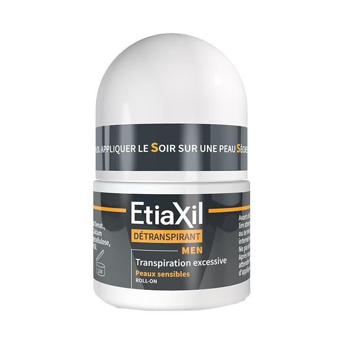 Détranspirant - Etiaxil - Men - Peaux Sensibles - Lot de 2 - Hypoallergénique