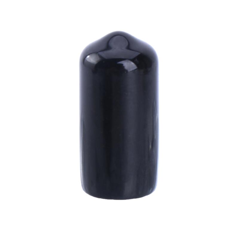 180pcs Rubber Caps Flexible Black End Caps Shock Absorbing for Screw & Tube