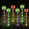 Solar-Powered Santa Claus Solar Lights Cartoon Holiday Decoration Lights  Xmas Party Decorations
